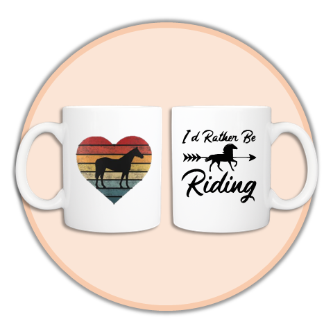 "I'd Rather Be Horse Riding" Mug