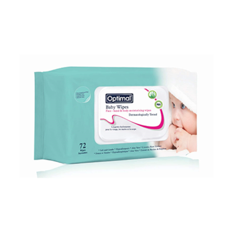 Optimal Baby Wipes Organic 72's